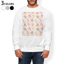 トレーナー メンズ 長袖 ホワイト グレー ブラック デザイン S M L XL 2XL sweatshirt trainer 白 黒 灰色 スウェット 007709 うさぎ たまご ピンク 模様