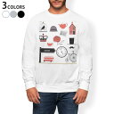 トレーナー メンズ 長袖 ホワイト グレー ブラック デザイン XS S M L XL 2XL sweatshirt trainer 白 黒 灰色 スウェット ...