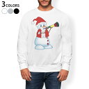 トレーナー メンズ 長袖 ホワイト グレー ブラック デザイン XS S M L XL 2XL sweatshirt trainer 白 黒 灰色 スウェット 009932 クリスマス 雪だるま キャラクター(4)