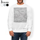トレーナー メンズ 長袖 ホワイト グレー ブラック デザイン S M L XL 2XL sweatshirt trainer 白 黒 灰色 スウェット 011559 迷彩 模様 カモフラ