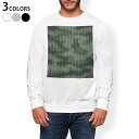 トレーナー メンズ 長袖 ホワイト グレー ブラック デザイン S M L XL 2XL sweatshirt trainer 白 黒 灰色 スウェット 011571 迷彩 模様 カモフラ