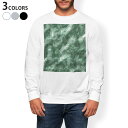トレーナー メンズ 長袖 ホワイト グレー ブラック デザイン S M L XL 2XL sweatshirt trainer 白 黒 灰色 スウェット 011631 迷彩 カモフラ 緑