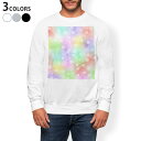 トレーナー メンズ 長袖 ホワイト グレー ブラック デザイン S M L XL 2XL sweatshirt trainer 白 黒 灰色 スウェット 012683 パステル 水玉 水彩