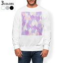 トレーナー メンズ 長袖 ホワイト グレー ブラック デザイン S M L XL 2XL sweatshirt trainer 白 黒 灰色 スウェット 012694 パステル 水彩