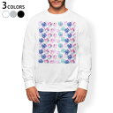 トレーナー メンズ 長袖 ホワイト グレー ブラック デザイン S M L XL 2XL sweatshirt trainer 白 黒 灰色 スウェット 012804 水玉 シャボン玉 水彩