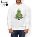 トレーナー メンズ 長袖 ホワイト グレー ブラック デザイン S M L XL 2XL sweatshirt trainer 白 黒 灰色 スウェット 013724 クリスマス ツリー