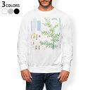 トレーナー メンズ 長袖 ホワイト グレー ブラック デザイン S M L XL 2XL sweatshirt trainer 白 黒 灰色 スウェット 013872 七夕 短冊 星