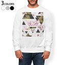 トレーナー メンズ 長袖 ホワイト グレー ブラック デザイン XS S M L XL 2XL sweatshirt trainer 白 黒 灰色 スウェット 014036 桜 花 水玉