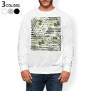 トレーナー メンズ 長袖 ホワイト グレー ブラック デザイン S M L XL 2XL sweatshirt trainer 白 黒 灰色 スウェット 014858 カモフラージュ 迷彩