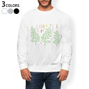 トレーナー メンズ 長袖 ホワイト グレー ブラック デザイン S M L XL 2XL sweatshirt trainer 白 黒 灰色 スウェット 015847 七夕 笹の葉 短冊