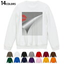 選べる14カラートレーナー メンズ 長袖 ホワイト グレー ブラック デザイン S M L XL 2XL sweatshirt trainer 白 黒 灰色 スウェット 001102 キスマーク