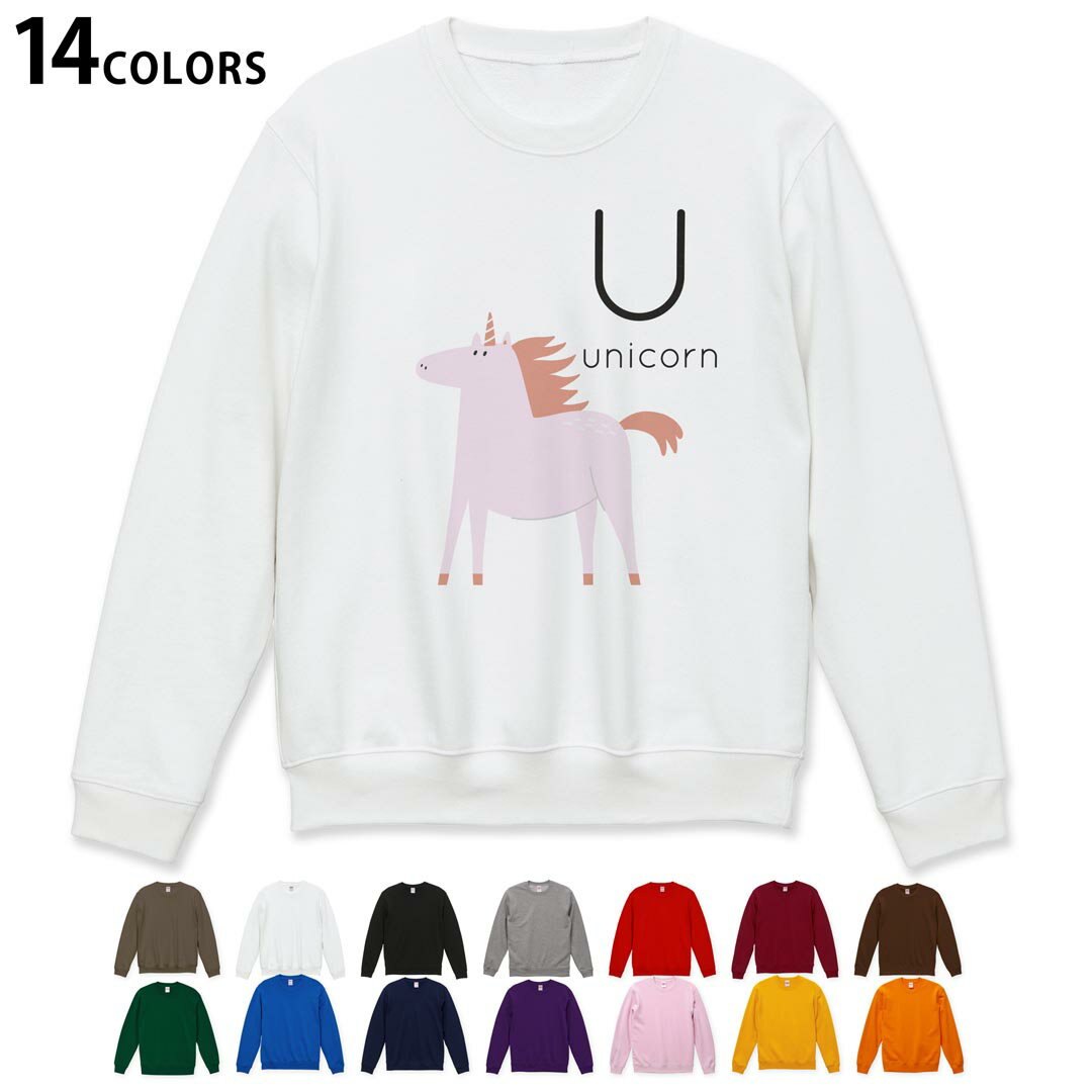 ٤14顼ȥ졼ʡ  Ĺµ ۥ磻 졼 ֥å ǥ S M L XL 2XL sweatshirttrainer򡡹å 019954 U unicorn ˥