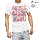 Tシャツ メンズ 半袖 ホワイト グレー デザイン S M L XL 2XL Tシャツ ティーシャツ T shirt 000243 苺 いちご 赤 果物