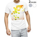 Tシャツ メンズ 半袖 ホワイト グレー デザイン S M L XL 2XL Tシャツ ティーシャツ T shirt 001279 紅葉 秋 銀杏