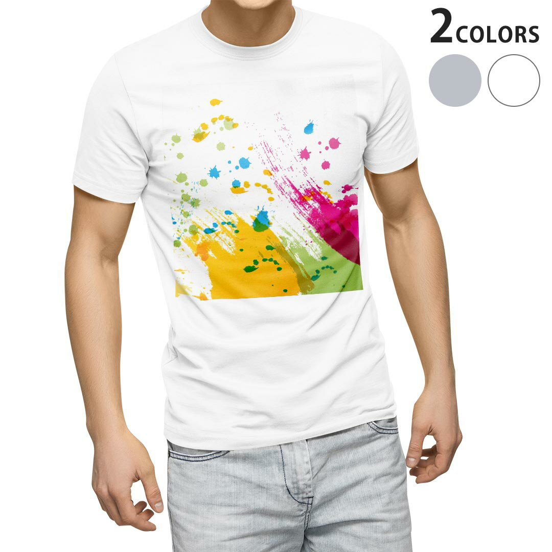 楽天市場】カラフルペイント半袖tシャツの通販
