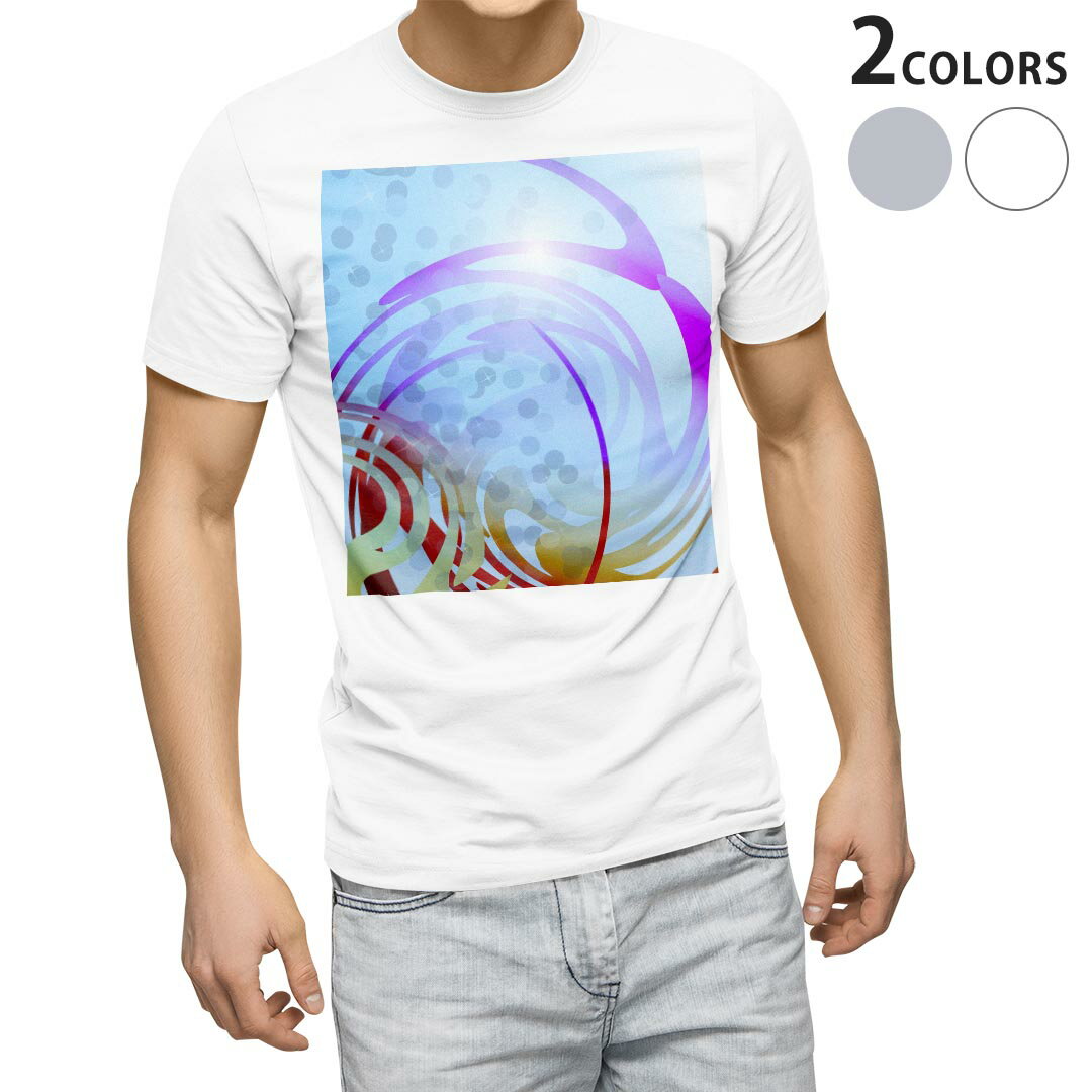 乐天商城 - Tシャツ メンズ 半袖 ホワイト グレー デザイン S M L XL 2XL Tシャツ ティーシャツ T shirt 001757 模様　柄