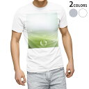 Tシャツ メンズ 半袖 ホワイト グレー デザイン S M L XL 2XL Tシャツ ティーシャツ T shirt 001802 しゃぼん玉 緑