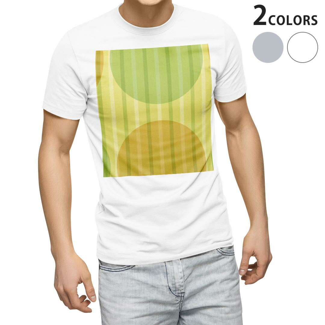Shirts, T-Shirts - Tシャツ メンズ 半袖 ホワイト グレー デザイン S M L XL 2XL Tシャツ ティーシャツ T shirt 001895 ボーダー　水玉　緑