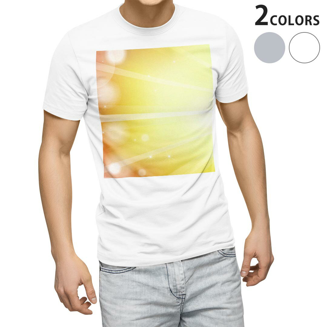 Tシャツ メンズ 半袖 ホワイト グレー デザイン S M L XL 2XL Tシャツ ティーシャツ T shirt 001937 シンプル　黄色　オレンジ