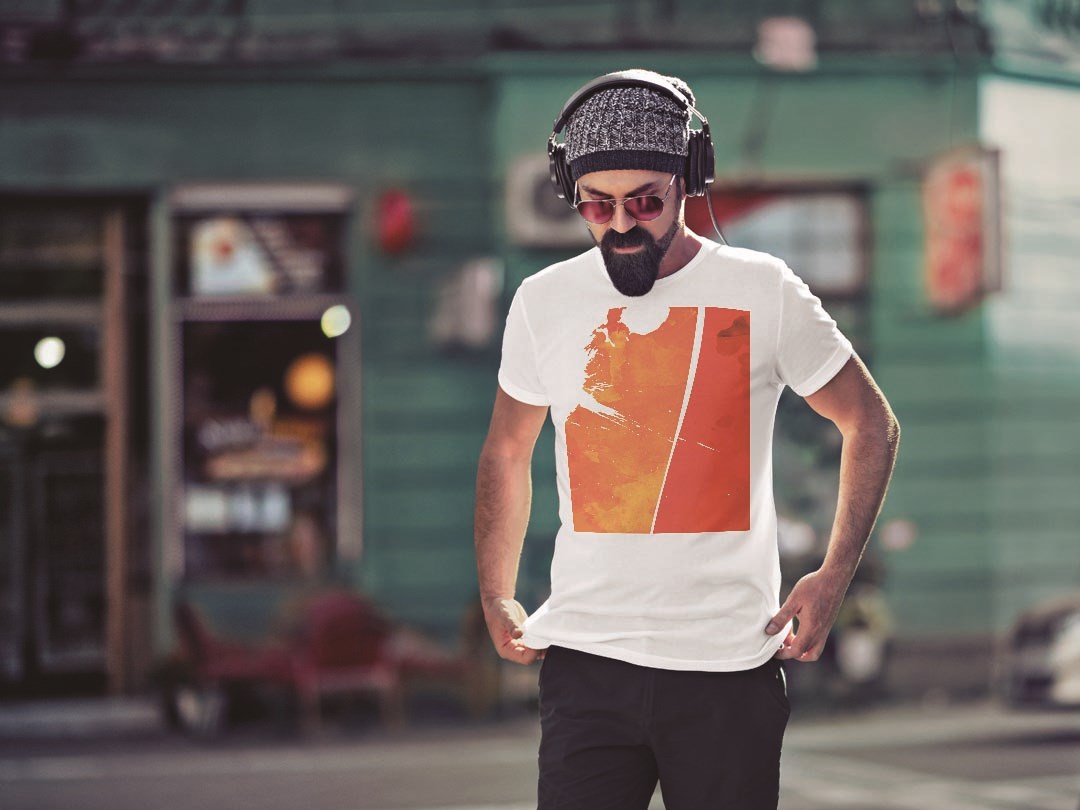 tシャツ メンズ 半袖 ホワイト グレー デザイン XS S M L XL 2XL Tシャツ ティーシャツ T shirt 001246 赤　オレンジ　模様