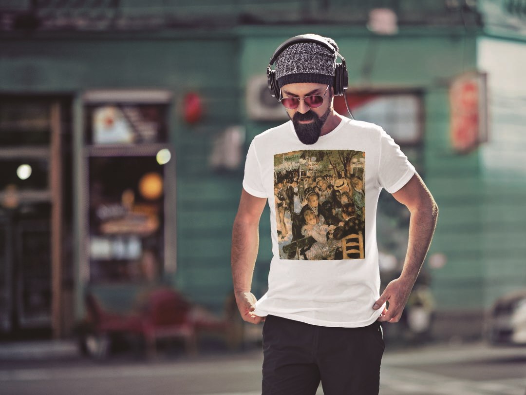 Tシャツ メンズ 半袖 ホワイト グレー デザイン S M L XL 2XL Tシャツ ティーシャツ T shirt 003239 人物　絵画　イラスト