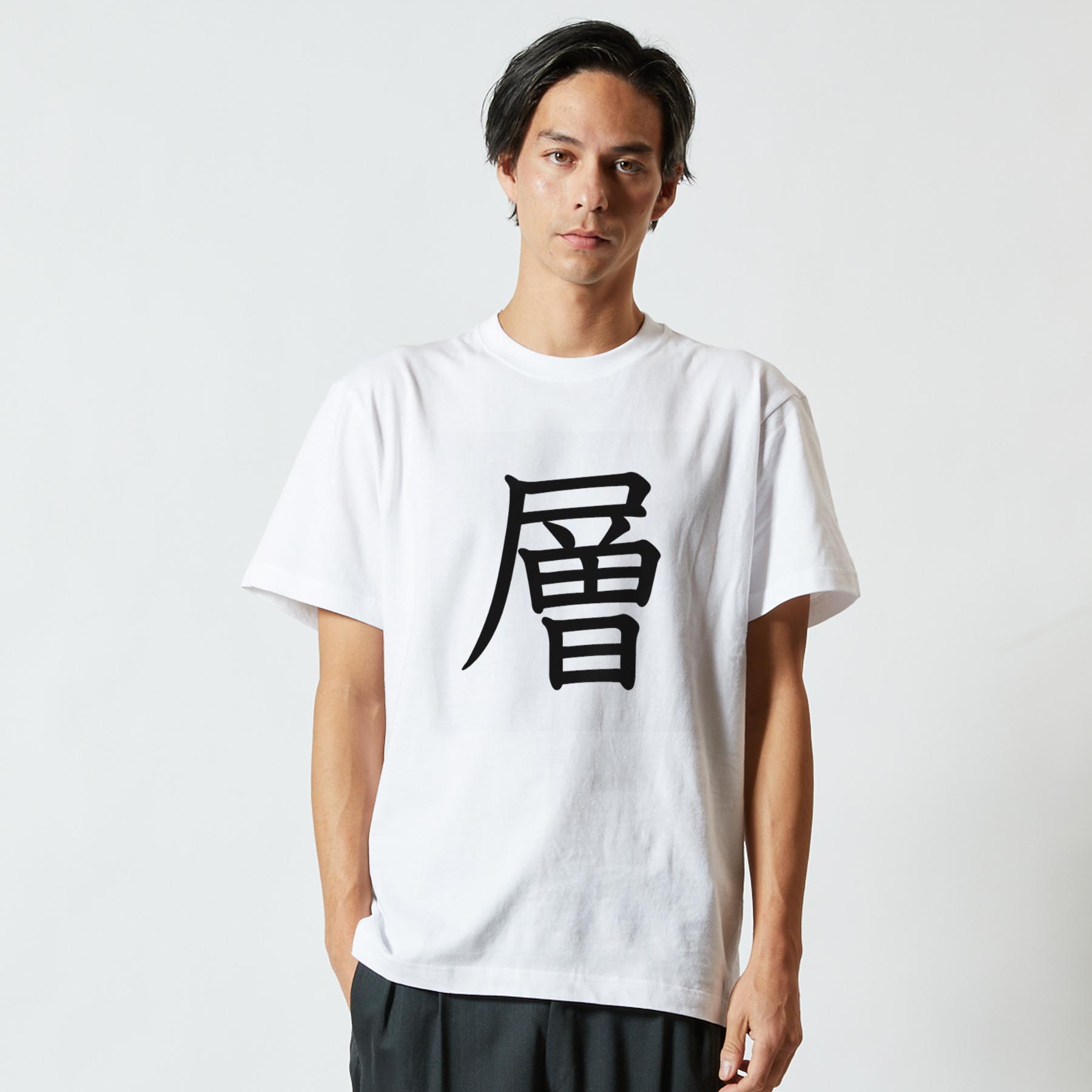 Tシャツ メンズ 半袖 ホワイト グレー デザイン S M L XL 2XL Tシャツ ティーシャツ T shirt 026773 層