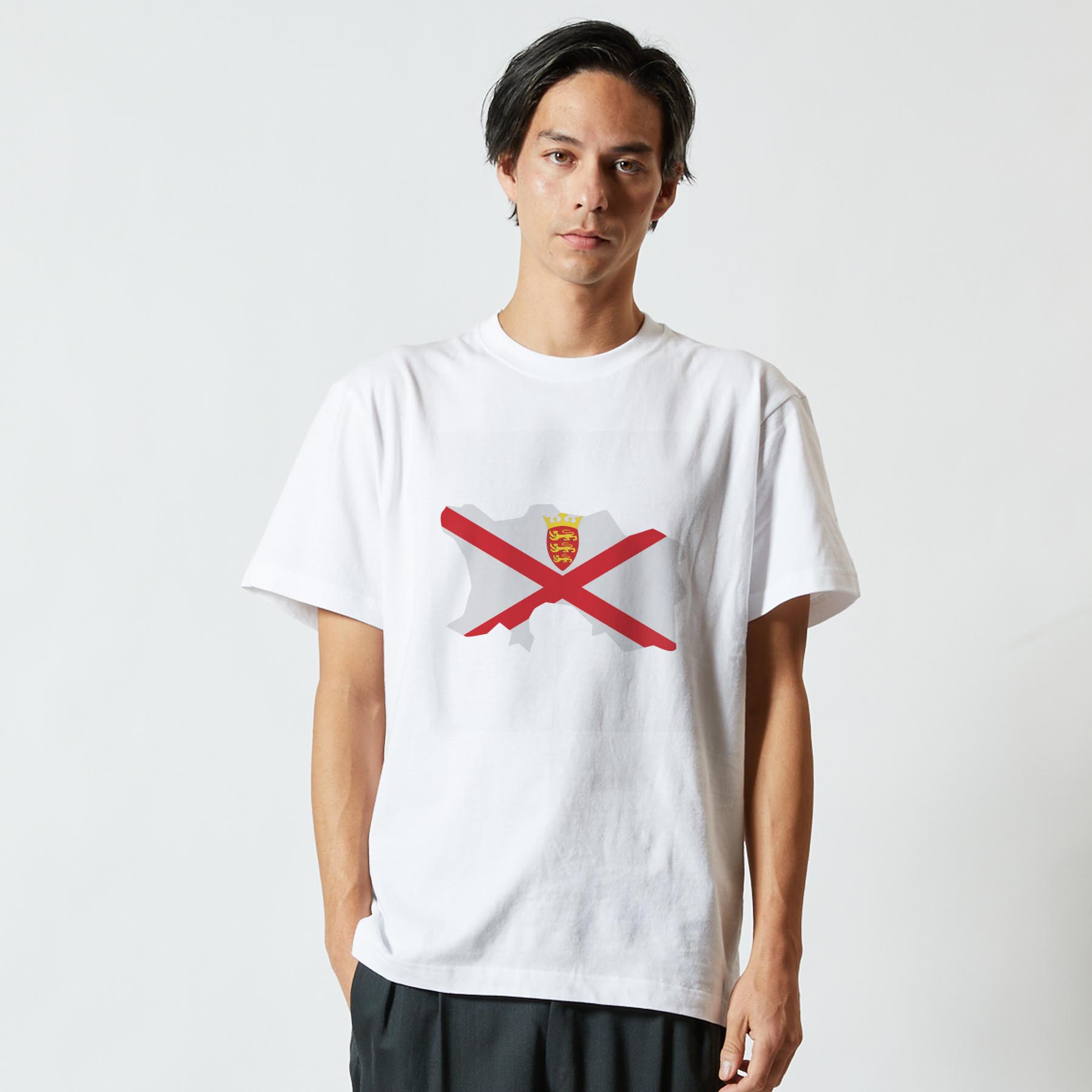 Tシャツ メンズ 半袖 ホワイト グレー デザイン S M L XL 2XL Tシャツ ティーシャツ T shirt 034542 JERSEY　ジャージー