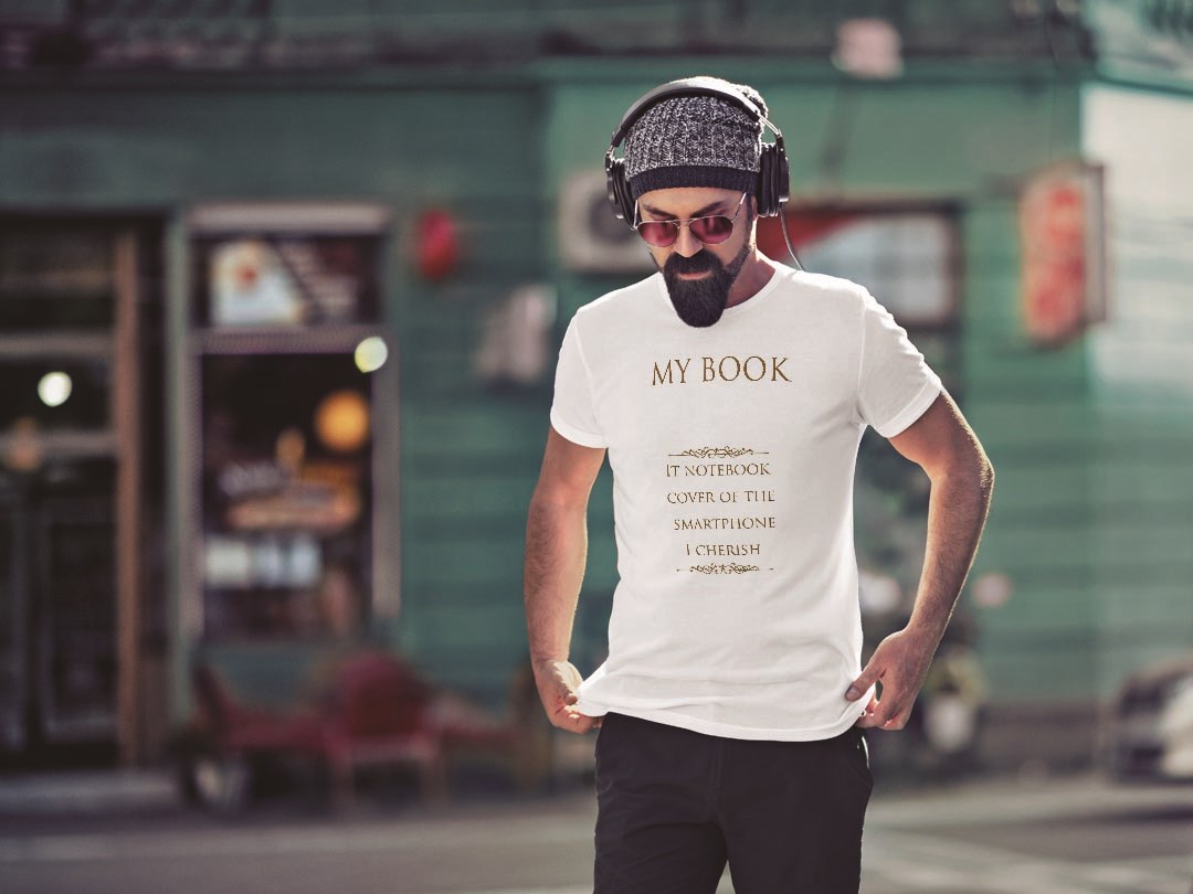 Tシャツ メンズ 半袖 ホワイト 無地 デザイン M ティーシャツ T shirt 011340 本　英語　白