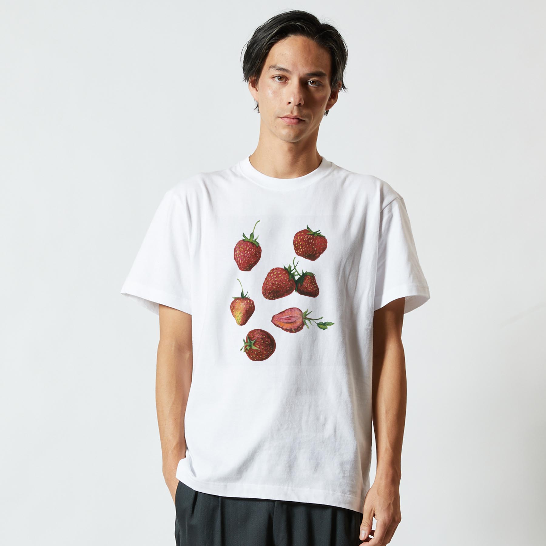 Tシャツ メンズ 半袖 ホワイト グレー デザ...の紹介画像2