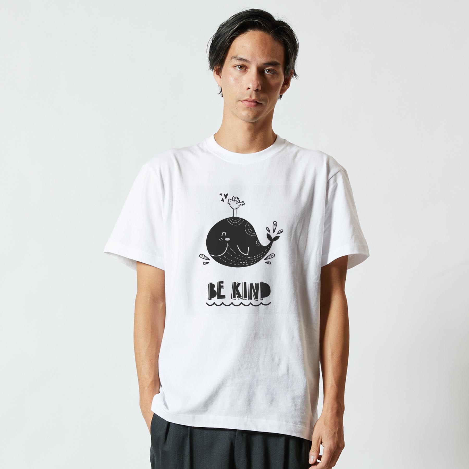Tシャツ メンズ 半袖 ホワイト グレー デザ...の紹介画像2