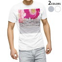 Tシャツ メンズ 半袖 ホワイト グレー デザイン S M L XL 2XL Tシャツ ティーシャツ T shirt 002463 花 ジュエリー ピンク(4)