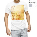 Tシャツ メンズ 半袖 ホワイト グレー デザイン S M L XL 2XL Tシャツ ティーシャツ T shirt 002625 紅葉 オレンジ 秋