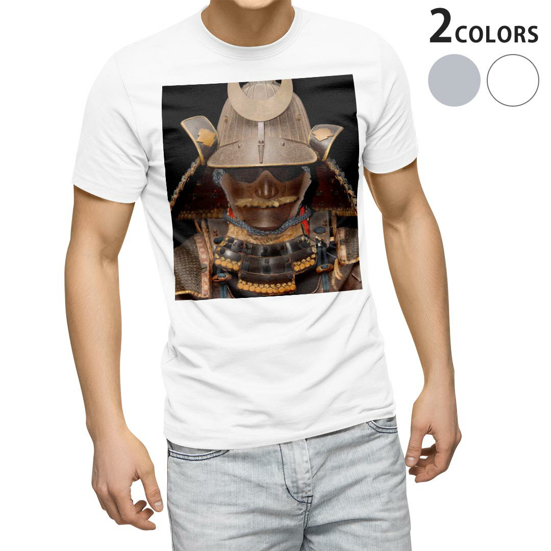 tシャツ メンズ 半袖 ホワイト グレー デザイン XS S M L XL 2XL Tシャツ ティーシャツ T shirt 003413 その他 ユニーク 和風　和柄　侍