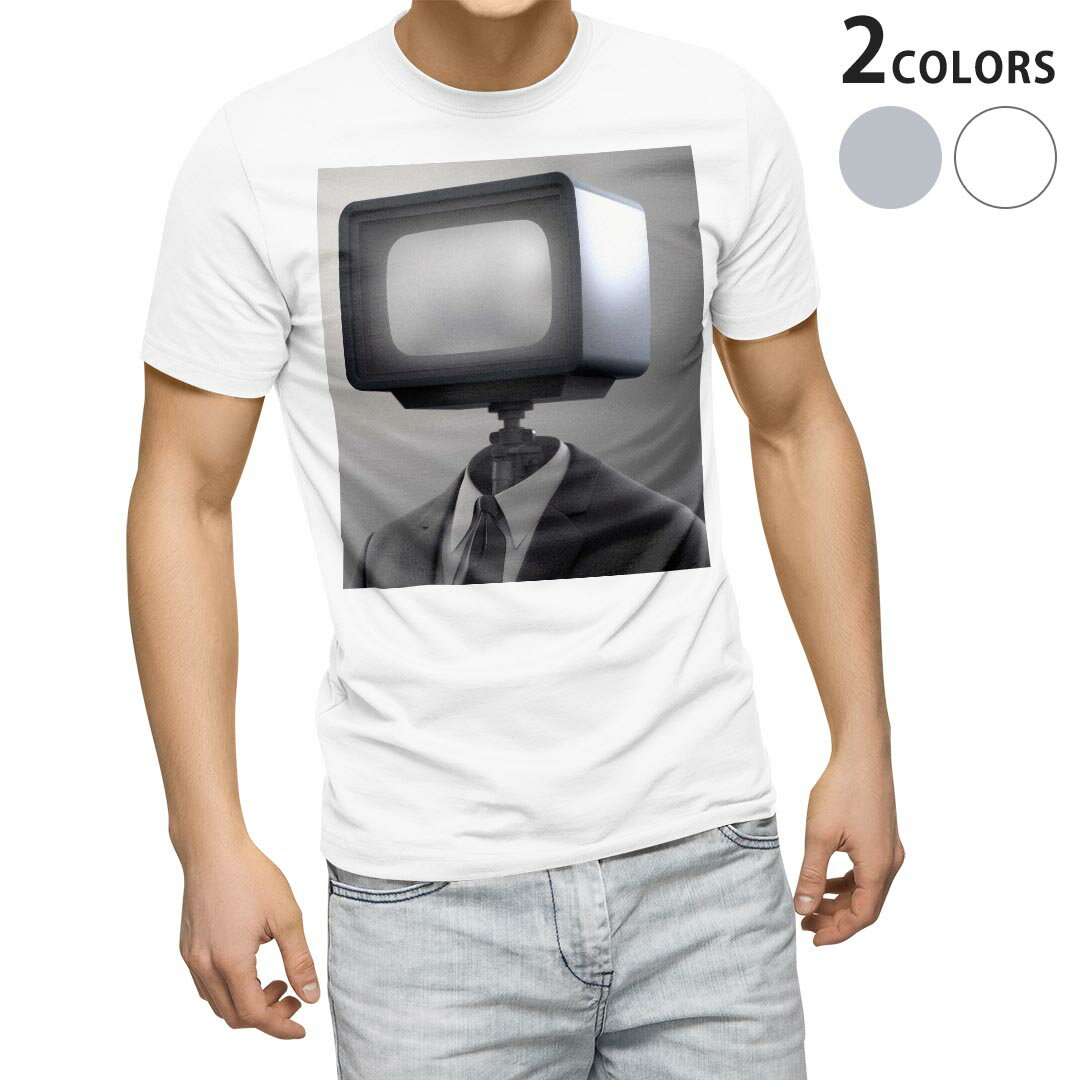 Shirts, T-Shirts - Tシャツ メンズ 半袖 ホワイト グレー デザイン S M L XL 2XL Tシャツ ティーシャツ T shirt 003628 レトロ　シンプル　写真