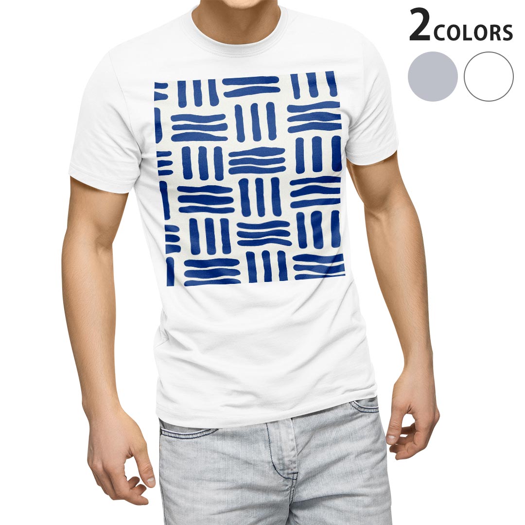 Tシャツ メンズ 半袖 ホワイト グレー デザイン S M L XL 2XL Tシャツ ティーシャツ T shirt 003765 和風　和柄　紺