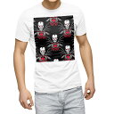 Tシャツ メンズ 半袖 ホワイト グレー デザイン S M L XL 2XL Tシャツ ティーシャツ T shirt 020132 Halloween