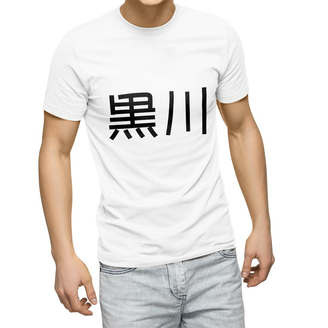 Tシャツ メンズ 半袖 ホワイト グレー デザイン S M L XL 2XL Tシャツ ティーシャツ T shirt 021782 苗字 名前 黒川
