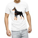 Tシャツ メンズ 半袖 ホワイト グレー デザイン S M L XL 2XL Tシャツ ティーシャツ T shirt 022636 犬 dog かわいい(4)