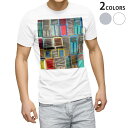 Tシャツ メンズ 半袖 ホワイト グレー デザイン S M L XL 2XL Tシャツ ティーシャツ T shirt 023150 カラフル 窓 写真(4)
