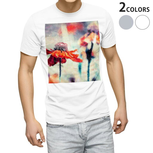 Tシャツ メンズ 半袖 ホワイト グレー デザイン S M L XL 2XL Tシャツ ティーシャツ T shirt 023317 花 フラワー ペイント Tシャツ メンズ 半袖 ホワイト グレー デザイン S M L XL 2XL Tシャツ ティーシャツ T shirt 023317 花 フラワー ペイント