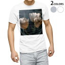Tシャツ メンズ 半袖 ホワイト グレー デザイン S M L XL 2XL Tシャツ ティーシャツ T shirt 023919 花 フラワー チューリップ