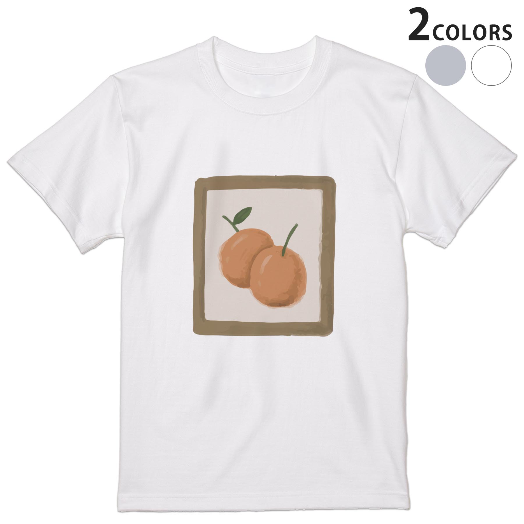 Tシャツ メンズ 半袖 ホワイト グレー デザイン S M L XL 2XL Tシャツ ティーシャツ T shirt 034642 サクランボ 手書き