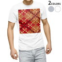 Tシャツ メンズ 半袖 ホワイト グレー デザイン S M L XL 2XL Tシャツ ティーシャツ T shirt 004115 チェック オレンジ 赤(4)