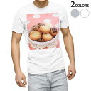 Tシャツ メンズ 半袖 ホワイト グレー デザイン S M L XL 2XL Tシャツ ティーシャツ T shirt 004920 クッキー ドット 水玉