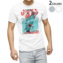 Tシャツ メンズ 半袖 ホワイト グレー デザイン S M L XL 2XL Tシャツ ティーシャツ T shirt 005372 サメ JAWS イラスト