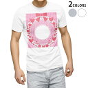 Tシャツ メンズ 半袖 ホワイト グレー デザイン S M L XL 2XL Tシャツ ティーシャツ T shirt 005441 ハート リボン レース(4)