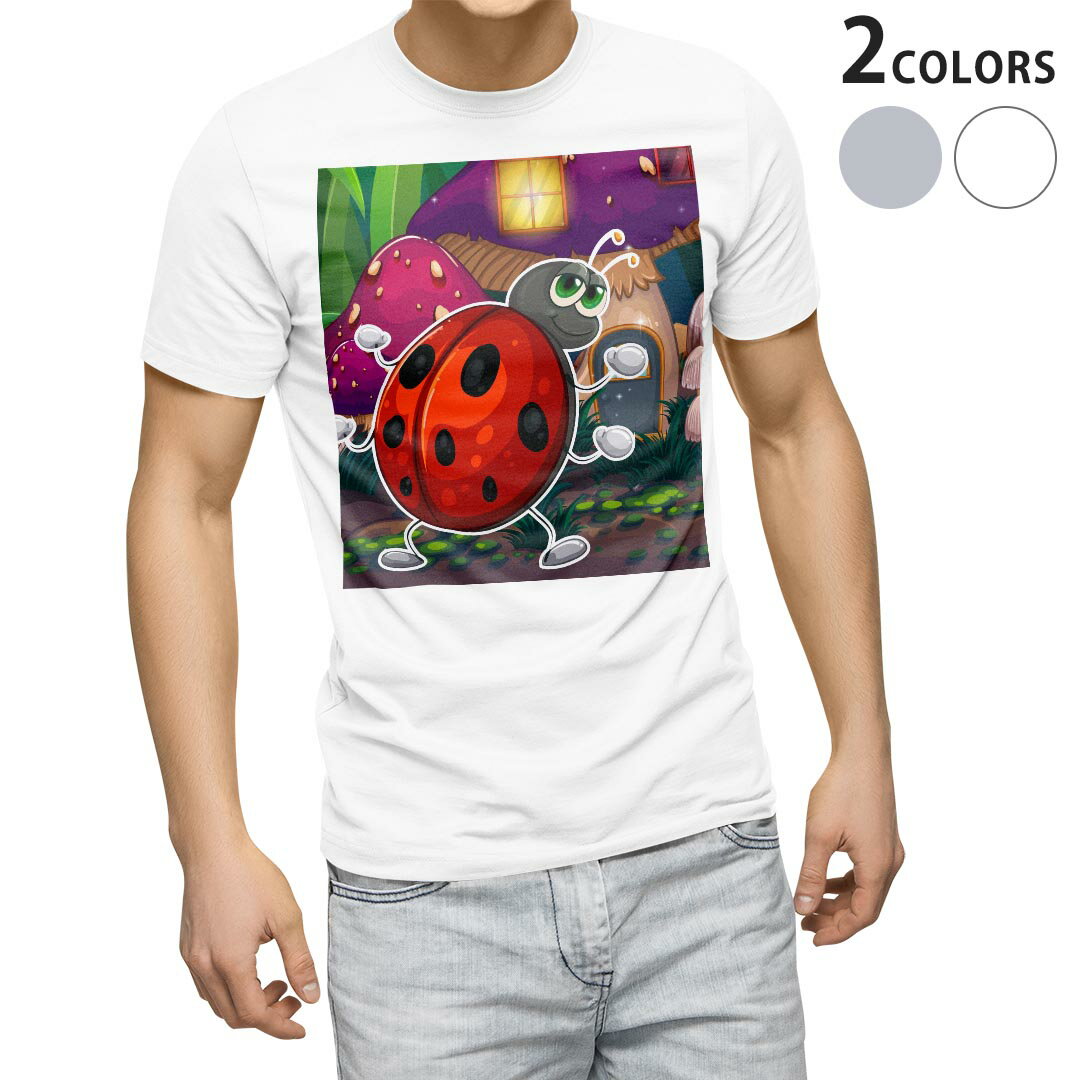 Tシャツ メンズ 半袖 ホワイト グレー デザイン S M L XL 2XL Tシャツ ティーシャツ T shirt 005487 キャラクター　イラスト