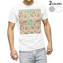 Tシャツ メンズ 半袖 ホワイト グレー デザイン S M L XL 2XL Tシャツ ティーシャツ T shirt 005740 イラスト 模様 服(4)