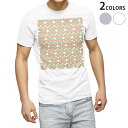 Tシャツ メンズ 半袖 ホワイト グレー デザイン S M L XL 2XL Tシャツ ティーシャツ T shirt 005744 クローバー 四つ葉 模様