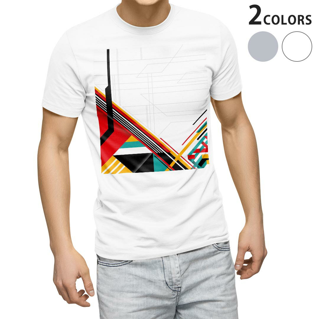 Tシャツ メンズ 半袖 ホワイト グレー デザイン S M L XL 2XL Tシャツ ティーシャ...